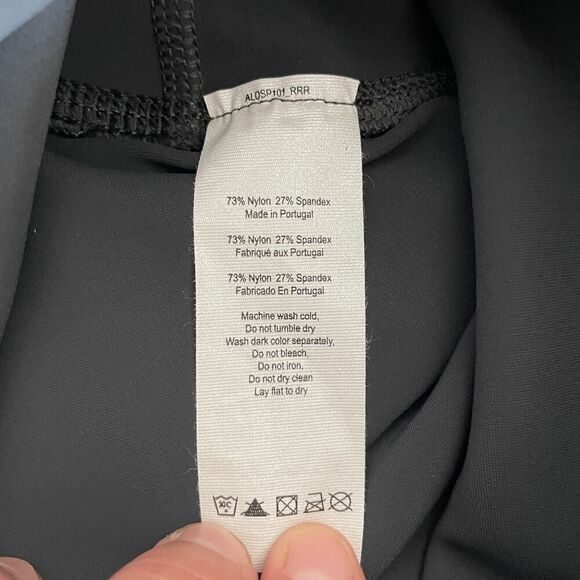 ALO Yoga Women's 7/8 High-Waist Ripped Warrior Legging Grey - Size: Small - Picture 8 of 8